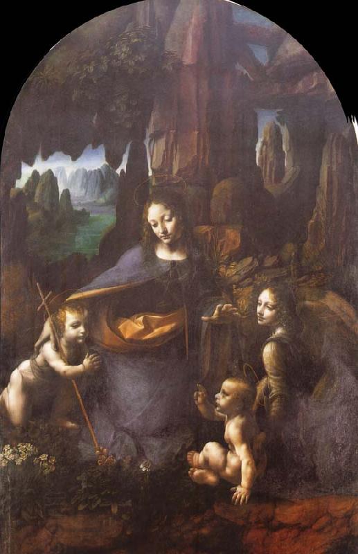 Leonardo  Da Vinci Madonna of the Rocks China oil painting art